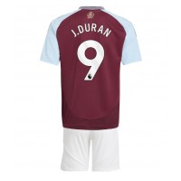 Aston Villa Jhon Duran #9 Hemmatröja Barn 2024-25 Kortärmad (+ Korta byxor)